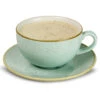 Churchill Stonecast Duck Egg Cappuccino Cup & Saucer 12oz / 340ml -Churchill China 102210