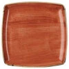 Churchill Stonecast Spiced Orange Deep Square Plate 10.25" / 26cm -Churchill China 109733