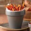Churchill Bit On The Side Plant Pot Food Server Pebble Grey 12oz / 340ml -Churchill China 110262