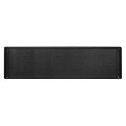 Churchill Alchemy Melamine Rectangle Buffet Tray Black 22inch / 56cm