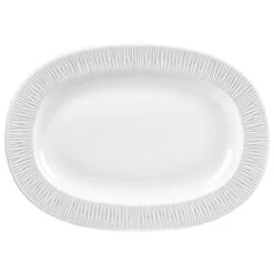 Churchill Bamboo Oval Rimmed Dish 13inch / 33cm