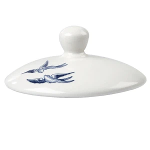 Churchill Vintage Print Blue Willow Georgian Sandringham Sugar Bowl Lid 3 Churchill Vintage Print Blue Willow Georgian Sandringham Sugar Bowl Lid