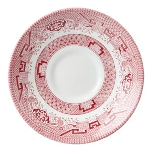 Churchill Vintage Prints Cranberry Willow Georgian Tea Saucer 5.55 Inch / 14.1cm 3 Churchill Vintage Prints Cranberry Willow Georgian Tea Saucer 5.55 Inch / 14.1cm
