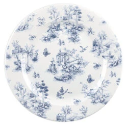 Churchill Vintage Prints Prague Toile Plate 10.8 Inch / 27.6cm