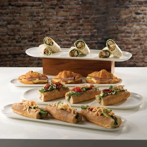 Churchill Alchemy Moonstone Oval Buffet Tray 5.9" X 22.4" / 15 X 57cm 3 Churchill Alchemy Moonstone Oval Buffet Tray 5.9" X 22.4" / 15 X 57cm