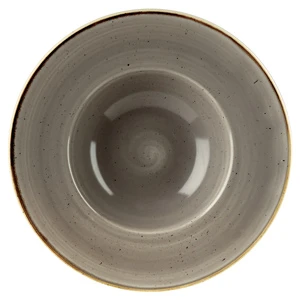 Churchill Stonecast Peppercorn Grey Wide Rim Bowl 9.45 Inch / 24cm 3 Churchill Stonecast Peppercorn Grey Wide Rim Bowl 9.45 Inch / 24cm