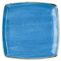Churchill Stonecast Cornflower Blue Deep Square Plate 10.25" / 26.8cm