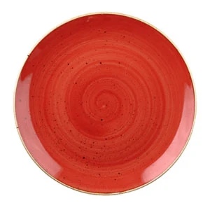 Churchill Stonecast Berry Red Coupe Bowl 9.75 Inch / 24.8cm 3 Churchill Stonecast Berry Red Coupe Bowl 9.75 Inch / 24.8cm
