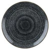 Studio Prints Homespun Evolve Coupe Plate Charcoal Black 11.25inch / 28.8cm -Churchill China 124058