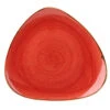 Churchill Stonecast Berry Red Triangular Plate 7.75 Inch / 19.2cm -Churchill China 124074