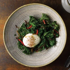 Studio Prints Homespun Evolve Coupe Plate Stone Grey 8.67inch / 21.7cm