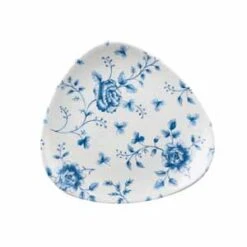 Churchill Vintage Prints Prague Rose Chintz Triangle Plates 7.75inch / 19.6cm