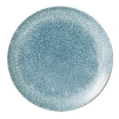 Studio Prints Raku Coupe Plate Topaz Blue 6.5inch / 16.5cm
