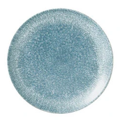 Studio Prints Raku Coupe Plate Topaz Blue 8.67inch / 21.7cm