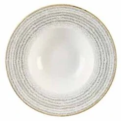 Studio Prints Homespun Wide Rim Bowl Stone Grey 11inch / 28cm