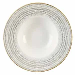 Studio Prints Homespun Wide Rim Bowl Stone Grey 11inch / 28cm 3 Studio Prints Homespun Wide Rim Bowl Stone Grey 11inch / 28cm