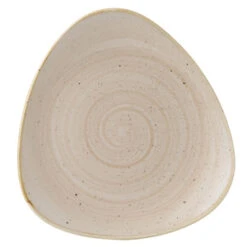 Churchill Stonecast Nutmeg Cream Triangular Plate 9" / 22.9cm