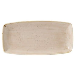 Churchill Stonecast Nutmeg Cream Oblong Plate 11.6" / 29.5cm