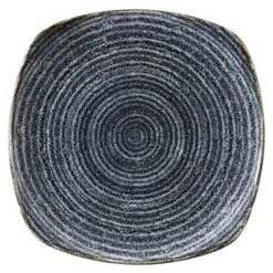 Studio Prints Homespun Square Plate Charcoal Black 8.5inch / 21.5cm
