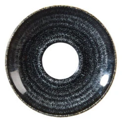 Studio Prints Homespun Cappuccino Saucer Charcoal Black 6.25inch / 15.6cm