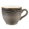 Studio Prints Homespun Espresso Cup Charcoal Black 3.5oz / 100ml -Churchill China 134968