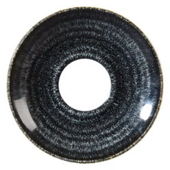 Studio Prints Homespun Espresso Saucer Charcoal Black 4.5inch / 11.8cm