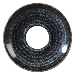 Studio Prints Homespun Espresso Saucer Charcoal Black 4.5inch / 11.8cm 3 Studio Prints Homespun Espresso Saucer Charcoal Black 4.5inch / 11.8cm