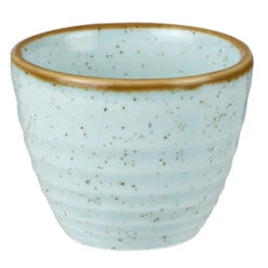 Chruchill Stonecast Duck Egg Blue Ripple Dip Pot 2oz / 57ml