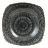 Studio Prints Homespun Charcoal Black Square Bowls 9.25inch / 23.5cm -Churchill China 141225