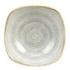 Studio Prints Homespun Stone Grey Square Bowls 9.25inch / 23.5cm -Churchill China 141240