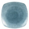 Studio Prints Raku Square Plates Topaz Blue 8.5inch / 21.5cm -Churchill China 141272
