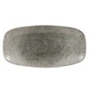Studio Prints Raku Chefs Oblong Plates Quartz Black 11.75inch / 29.8cm -Churchill China 141591