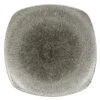 Studio Prints Raku Square Plates Quartz Black 10inch / 25.2cm -Churchill China 141609