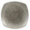 Studio Prints Raku Square Plates Quartz Black 8.5inch / 21.5cm -Churchill China 141614
