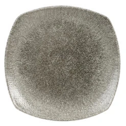 Studio Prints Raku Square Plates Quartz Black 8.5inch / 21.5cm