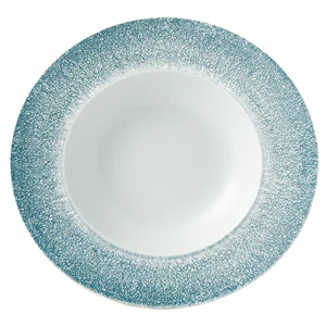 Studio Prints Raku Wide Rim Bowl Topaz Blue 11inch / 28cm 3 Studio Prints Raku Wide Rim Bowl Topaz Blue 11inch / 28cm