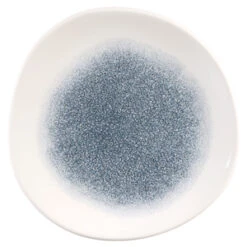 Studio Prints Raku Organic Round Plate Topaz Blue 8.2inch / 21cm