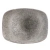 Studio Prints Raku Chef's Oblong Plate Quartz Black 10.27inch / 26.1cm 2 Studio Prints Raku Chef's Oblong Plate Quartz Black 10.27inch / 26.1cm -Churchill China 144235