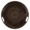 Churchill Stonecast Patina Iron Black Coupe Plates 11.25inch / 28.8cm -Churchill China 144274
