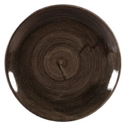 Churchill Stonecast Patina Iron Black Coupe Plates 11.25inch / 28.8cm