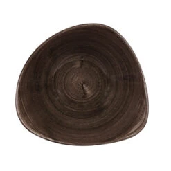 Churchill Stonecast Patina Iron Black Triangle Bowls 9.25inch / 23.5cm