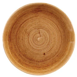 Churchill Stonecast Patina Vintage Copper Coupe Plates 10.25inch / 26cm