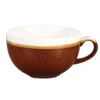 Churchill Monochrome Cinnamon Brown Cappuccino Cups 8oz / 227ml
