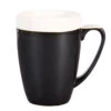 Churchill Monochrome Onyx Black Mugs 12oz / 340ml -Churchill China 144572