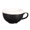Churchill Monochrome Onyx Black Cappuccino Cups 8oz / 227ml -Churchill China 144583
