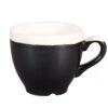 Churchill Monochrome Onyx Black Espresso Cups 3.5oz / 100ml -Churchill China 144588