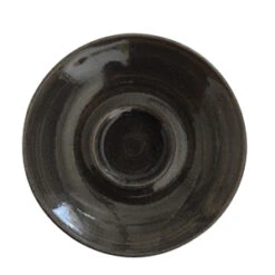 Churchill Monochrome Iron Black Saucers 6.25inch / 15.6cm