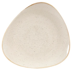 Churchill Stonecast Nutmeg Cream Triangular Plate 10inch / 26.5cm 3 Churchill Stonecast Nutmeg Cream Triangular Plate 10inch / 26.5cm