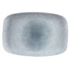 Studio Prints Raku Oblong Platters Topaz Blue 14inch / 35.5cm -Churchill China 149674