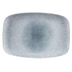 Studio Prints Raku Oblong Platters Topaz Blue 14inch / 35.5cm